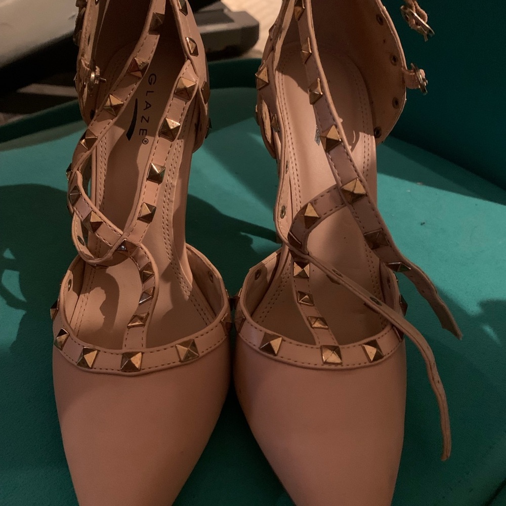 Nude diamond stilettos